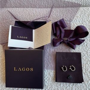 Lagos Caviar Spark Diamond Earrings